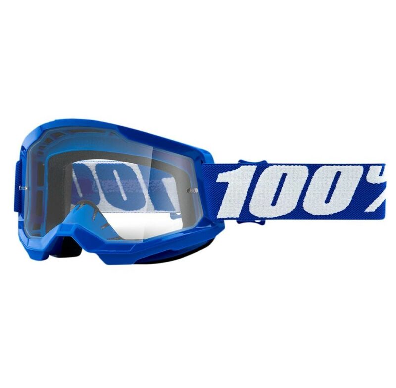 100% Strata 2 Clear Anti-fog “Blue”